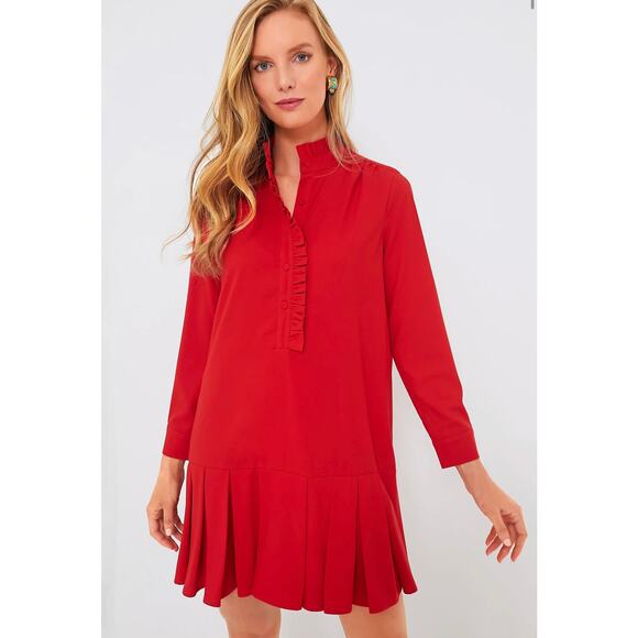 Tuckernuck Dresses & Skirts - TUCKERNUCK Red Crepe Tate Dress NWT Size XL